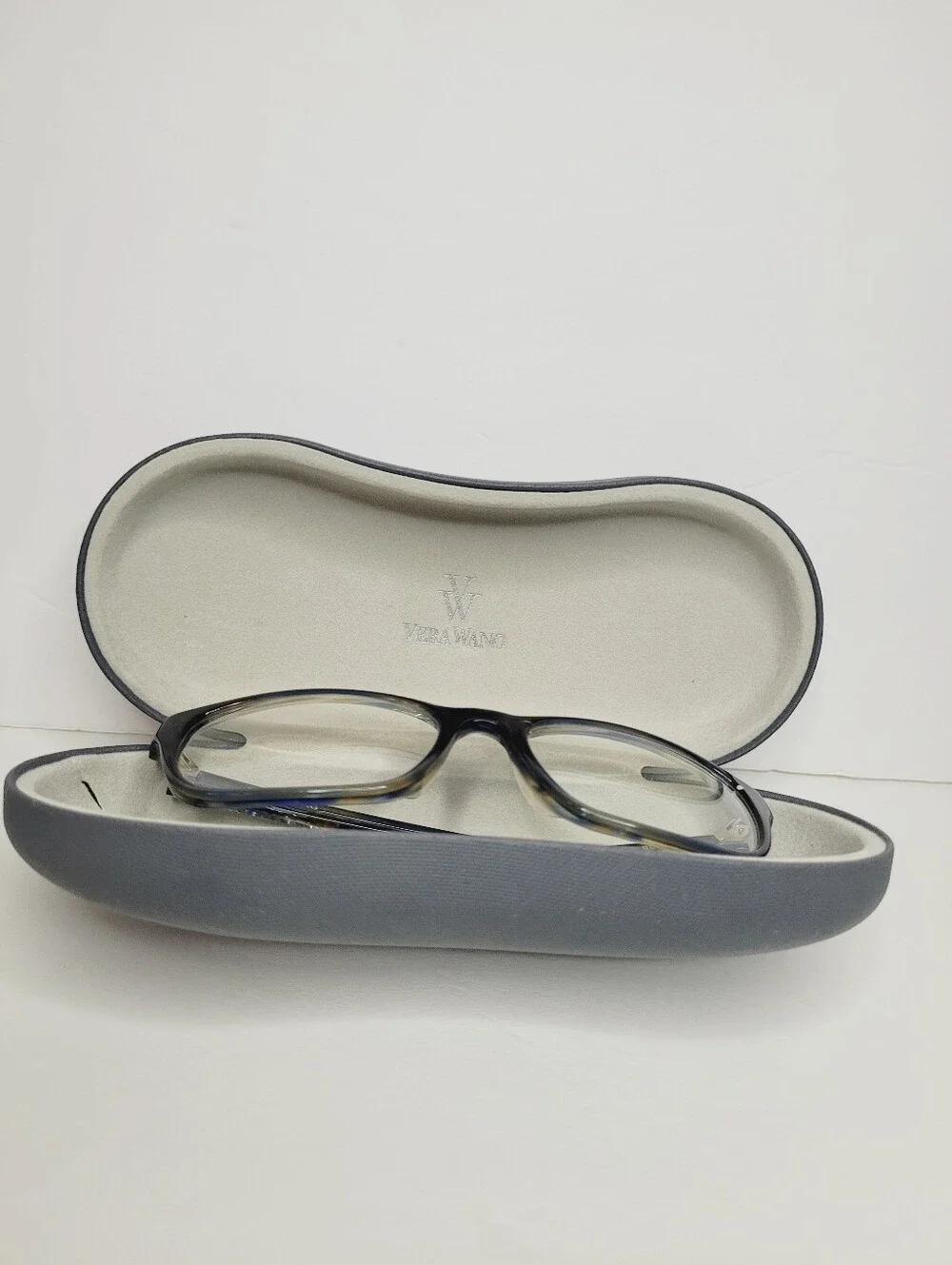 Vera Wang Inga BL Crystal Blue 149-16-130 Eyeglasses With Case No Scratches